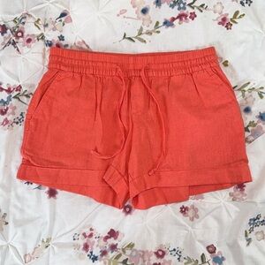 Old Navy Drawstring Linen-Blend Shorts